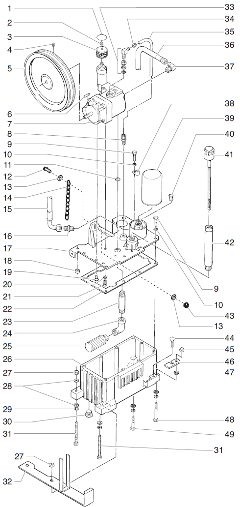 PowrLiner 4900 Hydraulic System Assembly (P/N 779-027) Parts